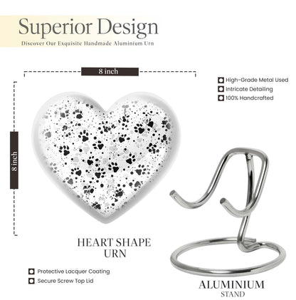 Heart-shaped PAWS Urn