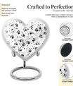 Heart-shaped PAWS Urn