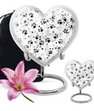 Heart-shaped PAWS Urn