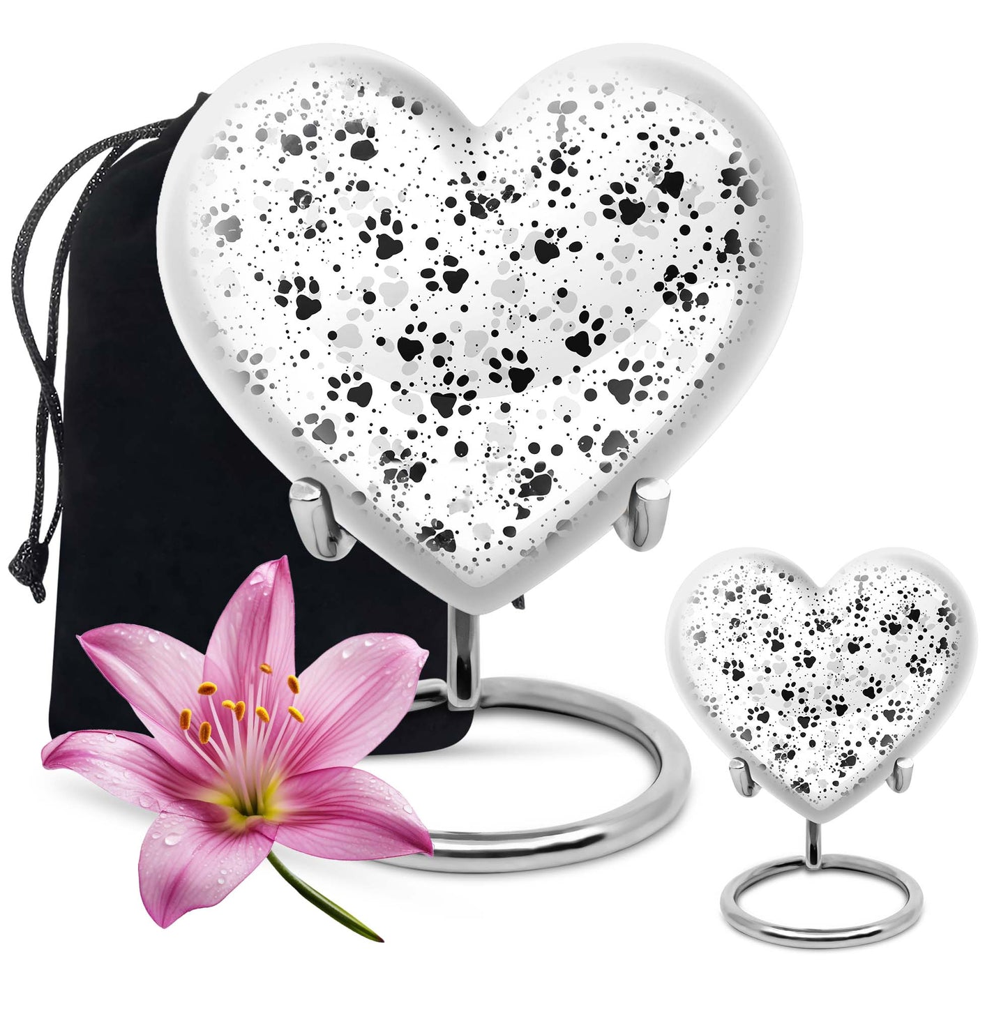 Heart-shaped PAWS Urn