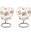 10-inch PAWS Urn, heart-shaped funeral urn for mom