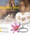 10-inch PAWS Urn, heart-shaped funeral urn for mom