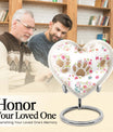 10-inch PAWS Urn, heart-shaped funeral urn for mom