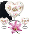 10-inch PAWS Urn, heart-shaped funeral urn for mom