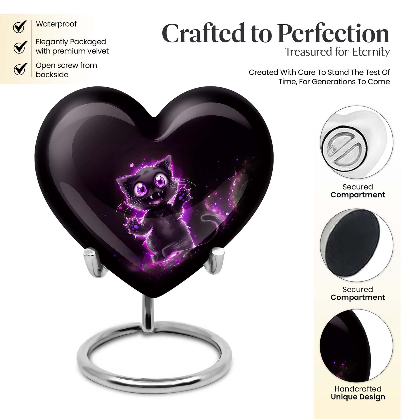 Heart-shaped PAWS Urn