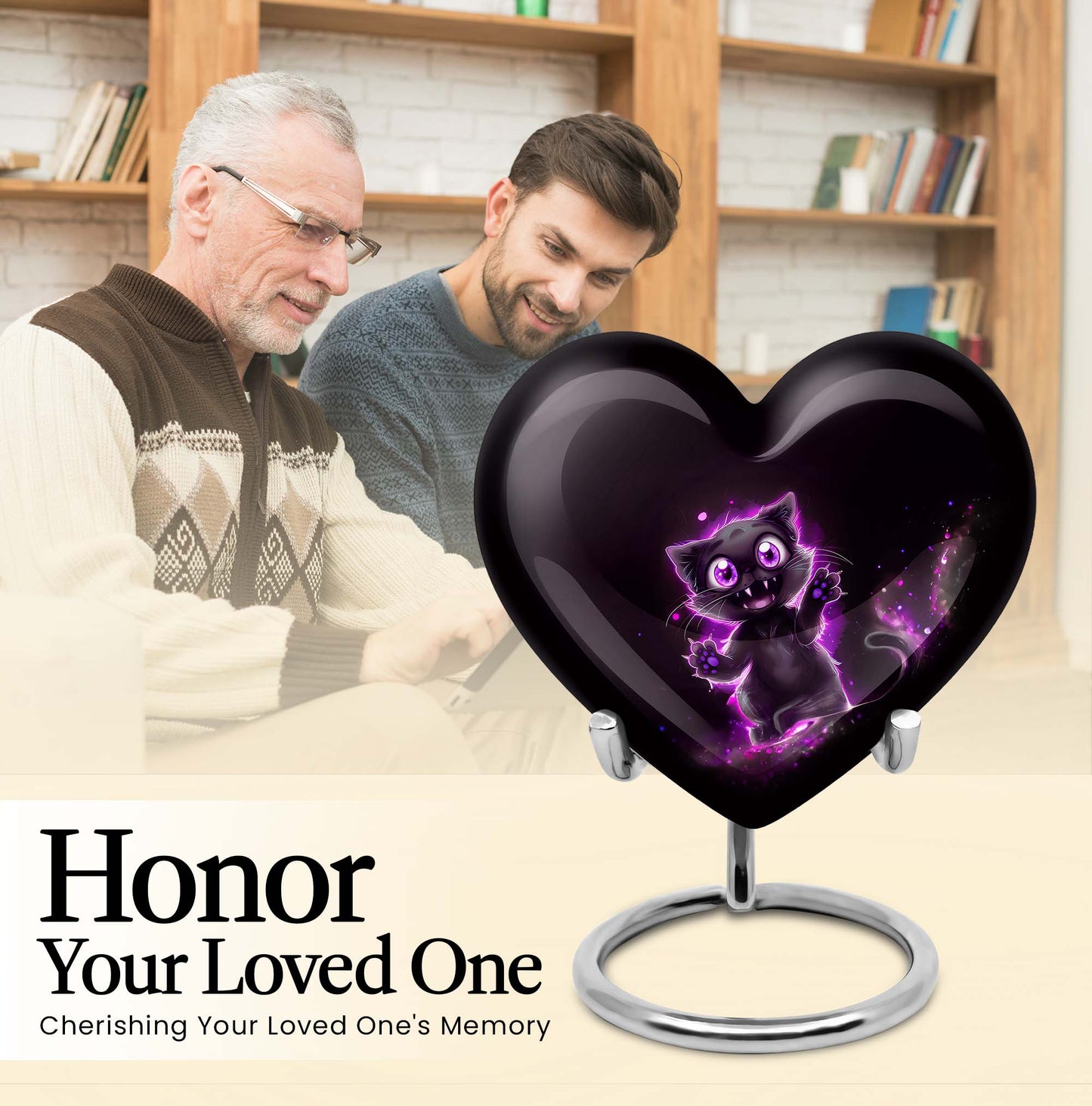 Heart-shaped PAWS Urn
