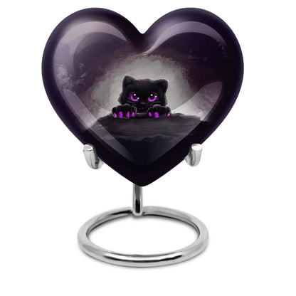10-inch aluminum PAWS urn, heart design, Personalize