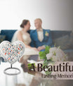 Large 10 Inch PAWS Urn, Heart-shaped memorial urn