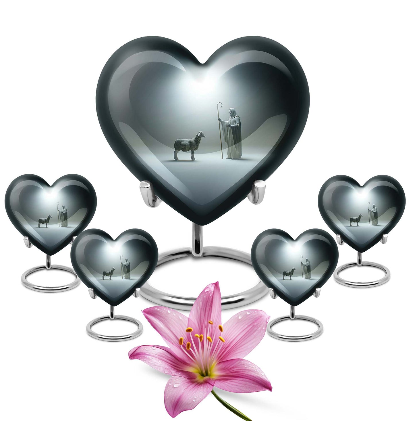 heart-shaped Shepherd Urn