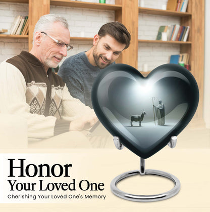 heart-shaped Shepherd Urn