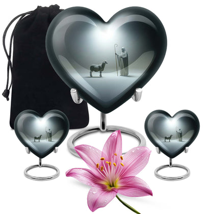 heart-shaped Shepherd Urn