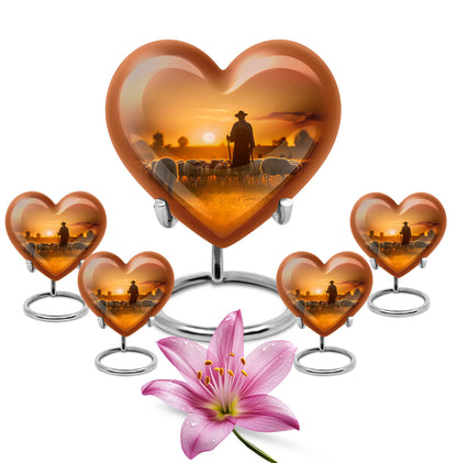 10 inch Heart Urn Shepherd Urn, made 