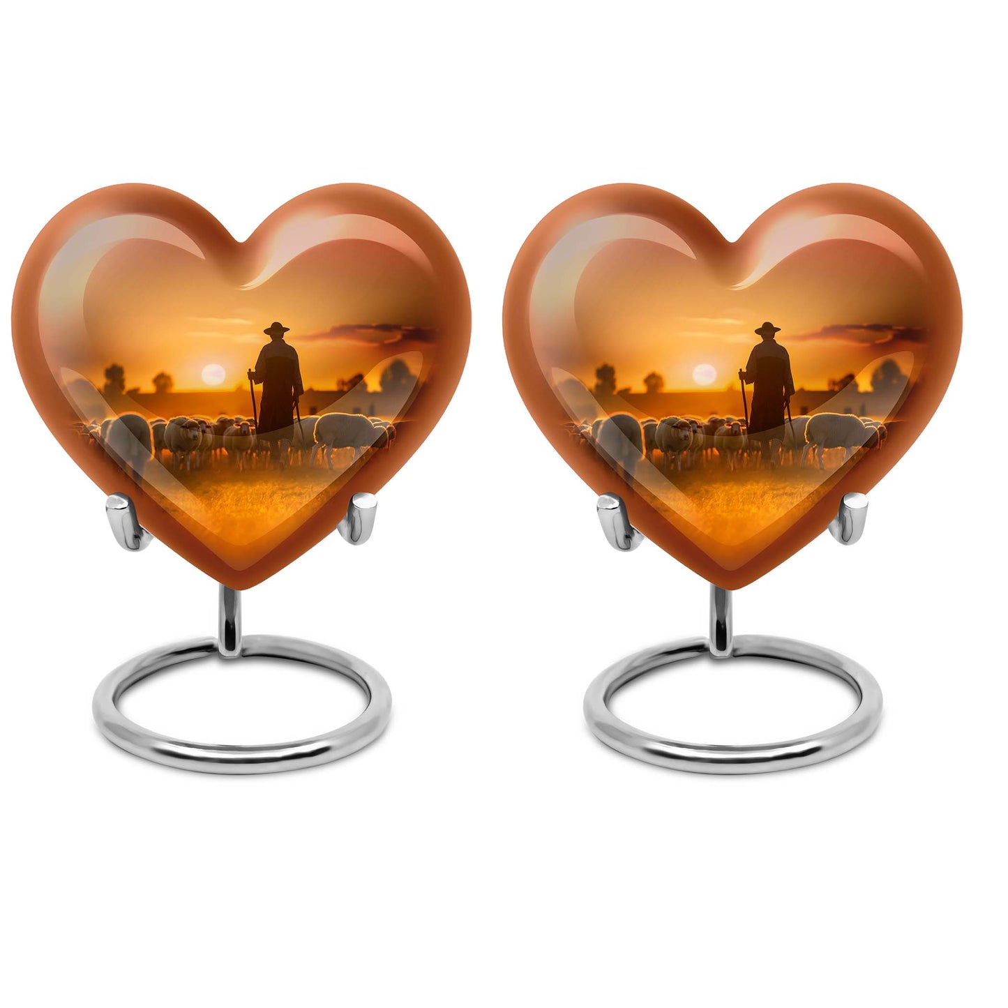 10 inch Heart Urn Shepherd Urn, made 