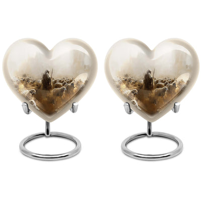 heart-shaped Shepherd Urn for male ashes