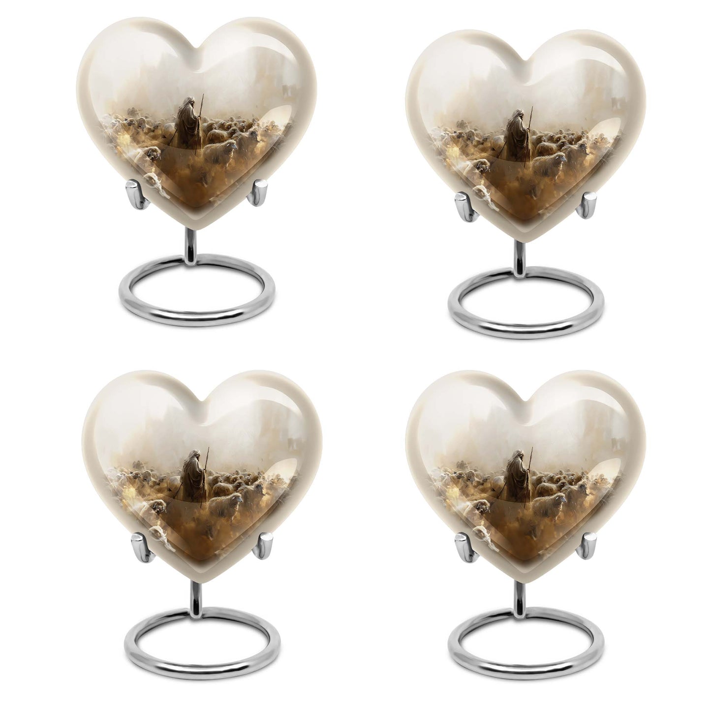 heart-shaped Shepherd Urn for male ashes