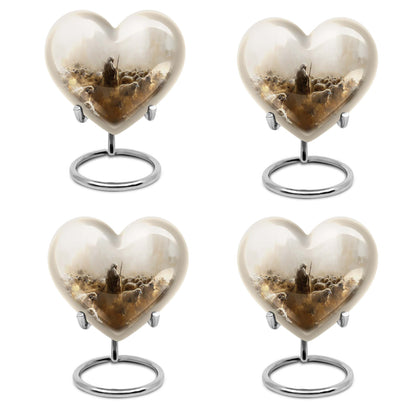 heart-shaped Shepherd Urn for male ashes
