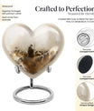 heart-shaped Shepherd Urn for male ashes