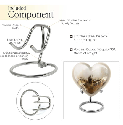 heart-shaped Shepherd Urn for male ashes