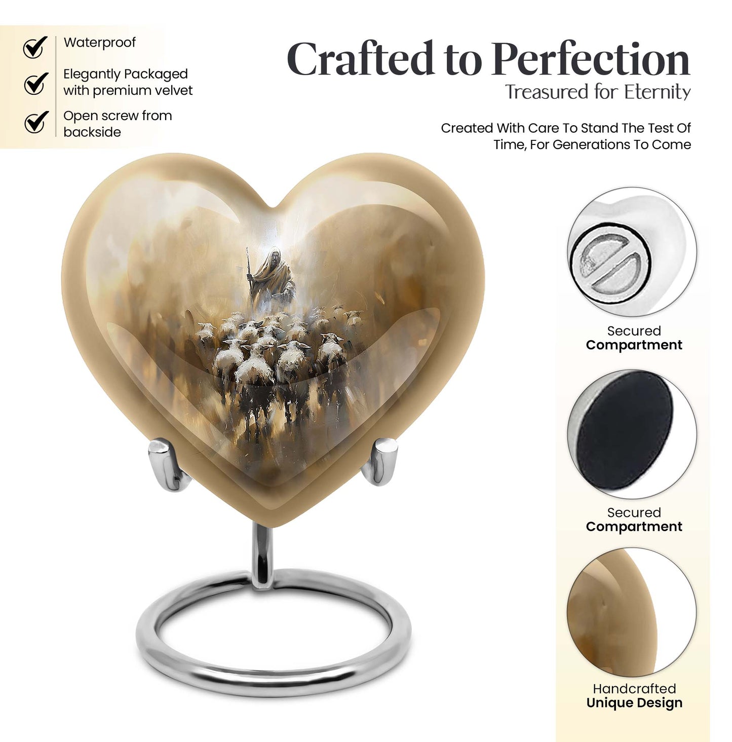 heart shape Shepherd Urn