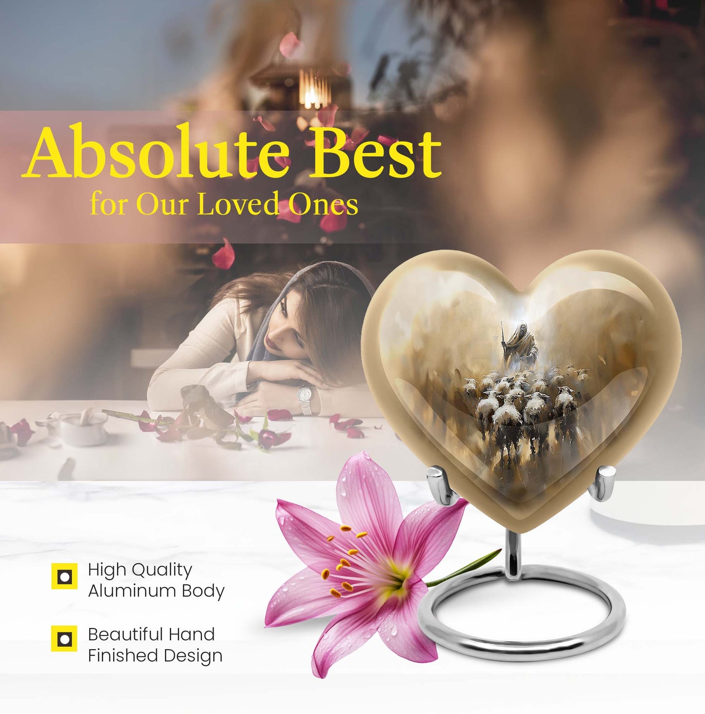 heart shape Shepherd Urn
