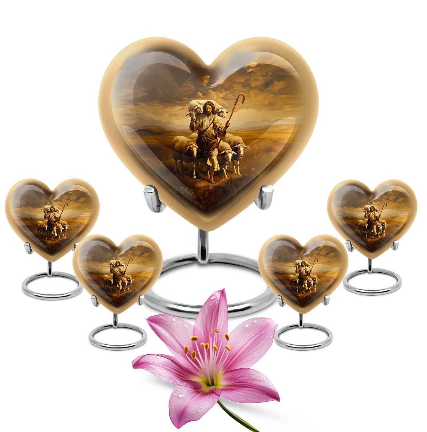  heart design, memorial large 