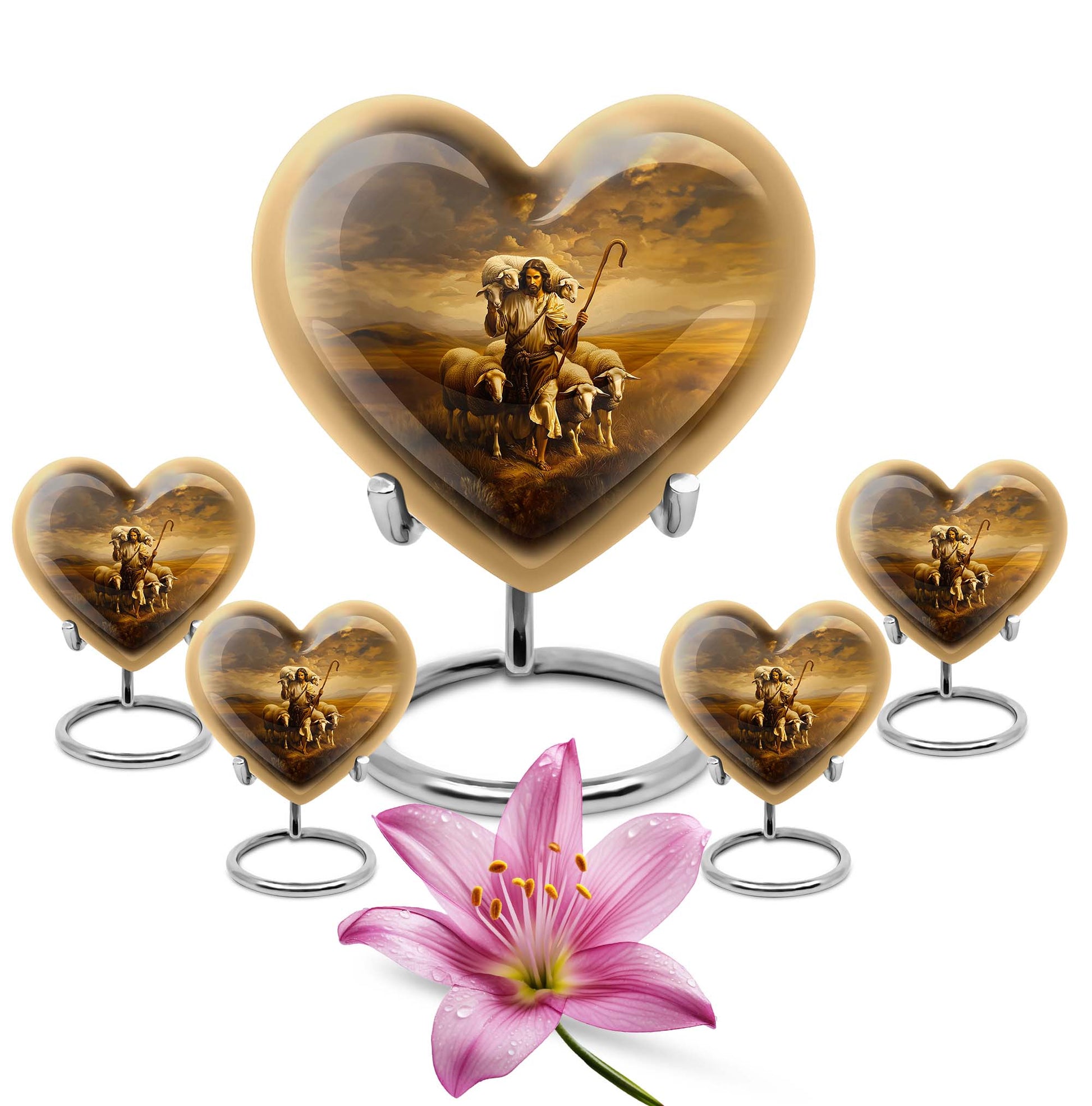  heart design, memorial large 