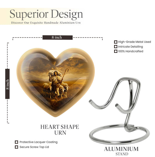 heart design, memorial large 
