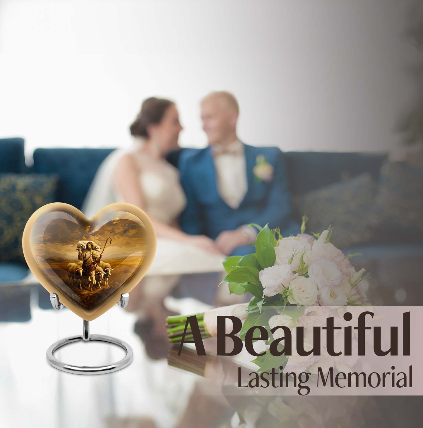  heart design, memorial large 