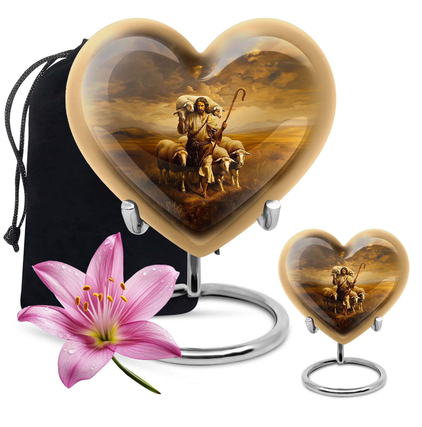  heart design, memorial large 