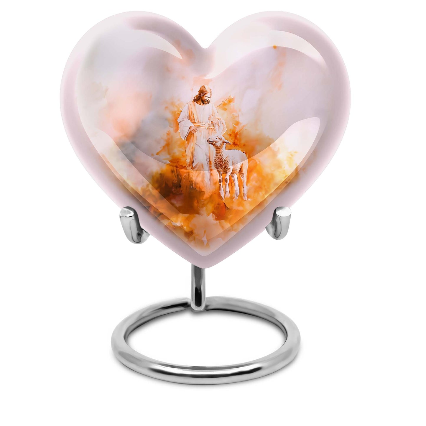 10-inch abstract Heart Shepherd Urn