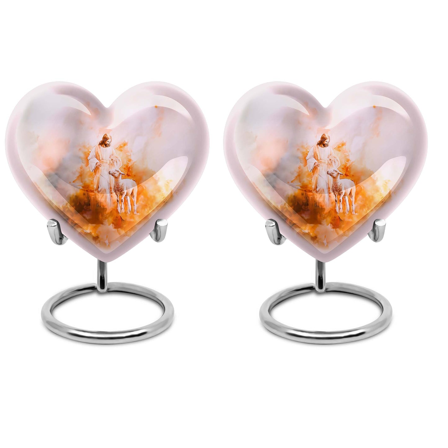 10-inch abstract Heart Shepherd Urn