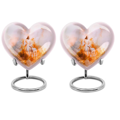 10-inch abstract Heart Shepherd Urn
