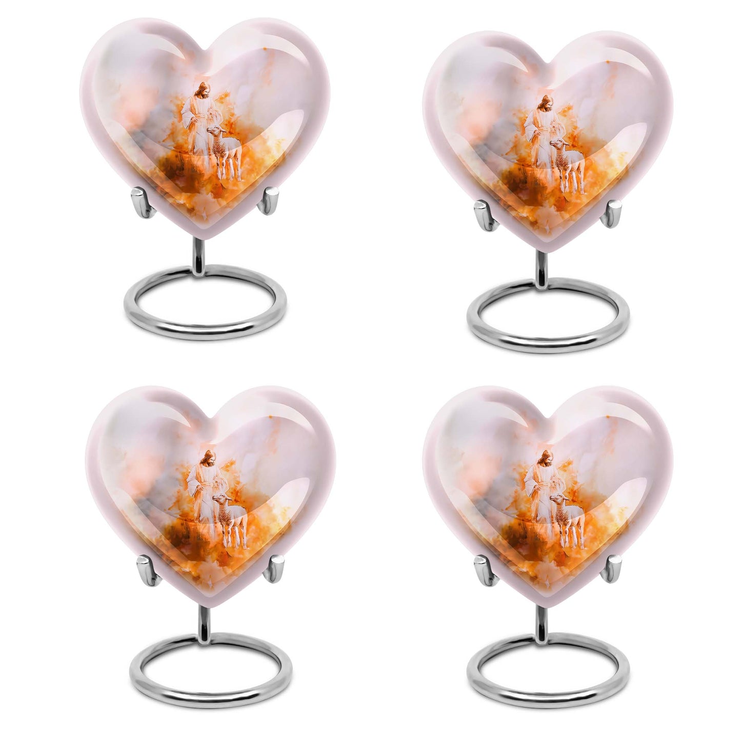 10-inch abstract Heart Shepherd Urn