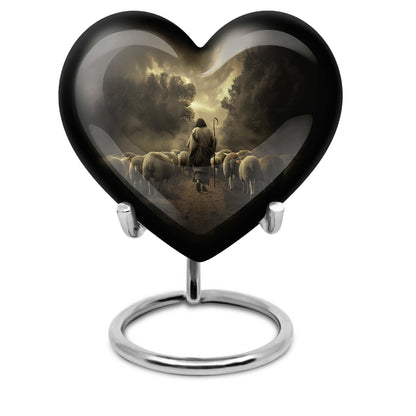 Heart Urn for men's cremation ashes
