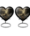 Heart Urn for men's cremation ashes