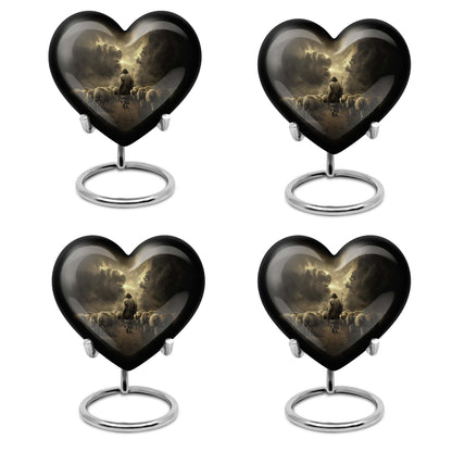 Heart Urn for men's cremation ashes