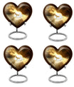 Heart-shaped 10-inch catholic urn for cremation