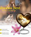 Heart-shaped 10-inch catholic urn for cremation