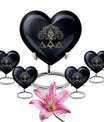 catholic heart urn for cremation ashes