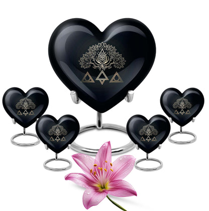 catholic heart urn for cremation ashes