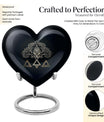 catholic heart urn for cremation ashes