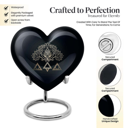 catholic heart urn for cremation ashes