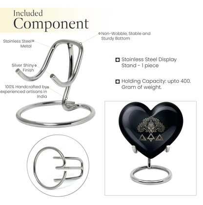 catholic heart urn for cremation ashes