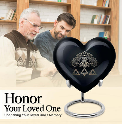 catholic heart urn for cremation ashes