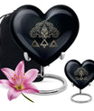 catholic heart urn for cremation ashes