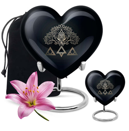 catholic heart urn for cremation ashes