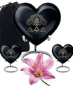 catholic heart urn for cremation ashes