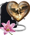 heart-shaped Catholic urn