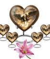 heart-shaped Catholic urn