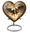 heart-shaped Catholic urn
